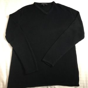 Mexx- Black Vintage  V-neck Knit - XL